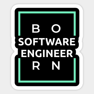 Born Software Engineer Sticker